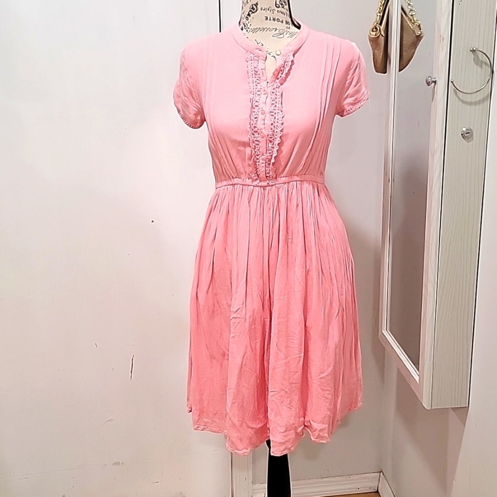 Cottagecore Style Chumbak Pink Dress Size X Small C137